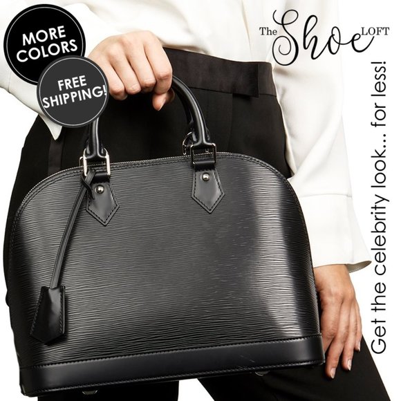 My Bag Lady Online Handbags - Black Epi Dome Satchel Alma PM Size VIDEO